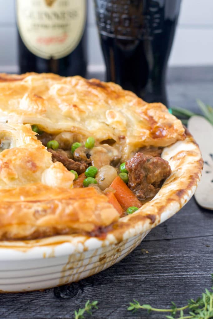 beef and stout pie