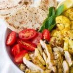 Sheet Pan Chicken and Cauliflower Shawarma