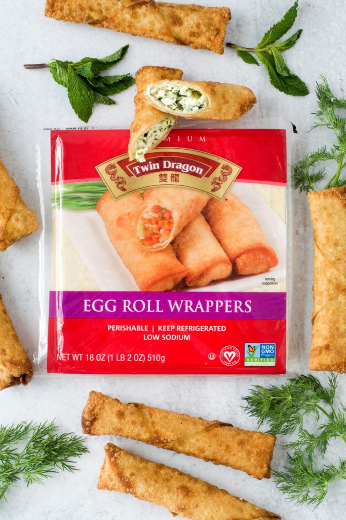 Feta and Herb Egg Rolls - West of the Loop