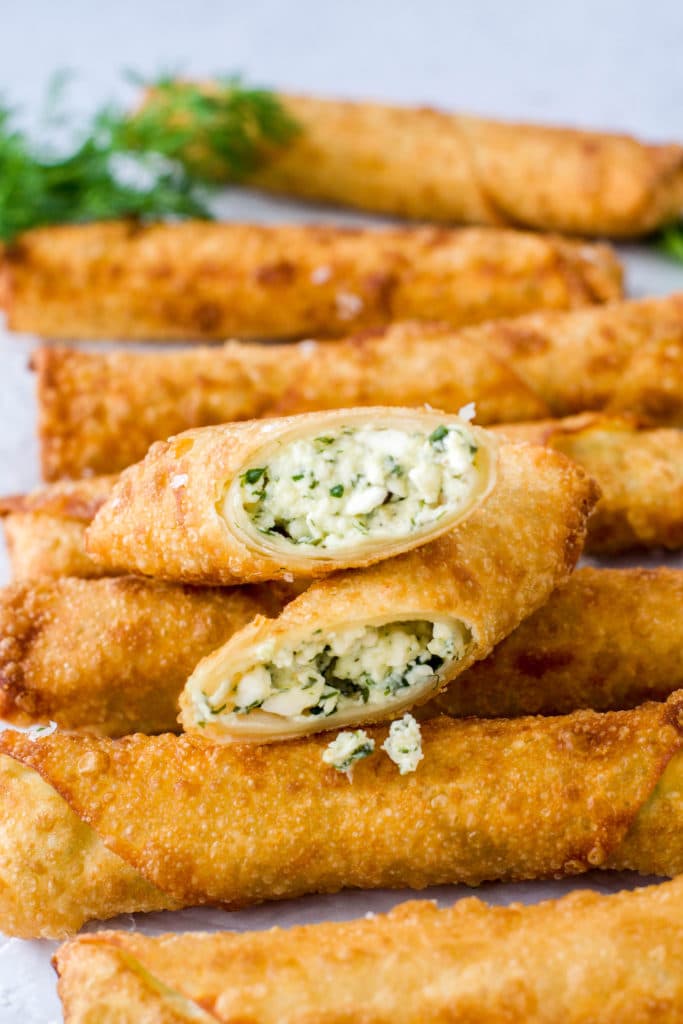 Feta and Herb Egg Rolls - West of the Loop