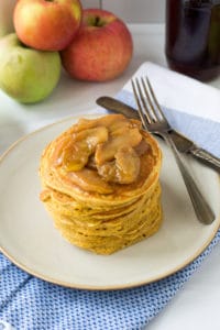 pumpkin pancakes with apple